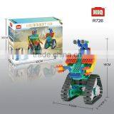 plastic remote control building block robot toys for kids educational