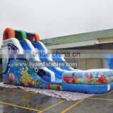 Promotional Giant Inflatable Water Slide,10m Length Water Slide With Pool thumbnail-3