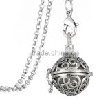 Choker Antique Silver Essential Oils Diffuser Locket Necklace