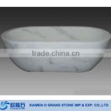 White Carrara Marble Natural Stone Bath Tub