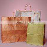 GOLD RUSH METALLIC INK KRAFT PAPER SHOPPING BAGS thumbnail-4