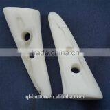 WHITE FASHION DECORATIVE RESIN HORN BUTTON