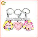Mini Photo Frames Heart Shaped PVC Picture Frame With Keychain