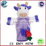 Favor Plush Animal Cow Toy Hand Puppets,Plush Hand Puppets For kids,Education Toy Hand Puppets