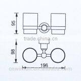 Double Solid Brass Antique Bronze Tumbler Holder,Bathroom Hardware Product,Bathroom Accessories thumbnail-2