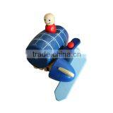 Coloured Playful Wooden Plane Toy thumbnail-5