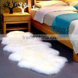 Hot Selling 100% Wool Sheared Plush Sheep Fur Skin Rugs Merino Fur Blanket 110*65cm thumbnail-1