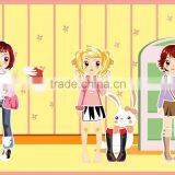 Best Seller Promotional Dress up Fridge Magnet Customized PVC Dress up Magnet Magnetic Dress up Gifts thumbnail-4