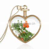 2016 New Arrival Nice Accessories Fashion Jewelry Real Dried Flower Jewelry Necklace