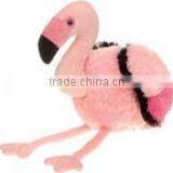 Promotional Custom Imprinted Plush Stuffed Flamingo Logo T-shirt Animal Toys thumbnail-1