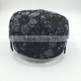Custom Design High Quality Fashion Black Lace Ivy Cap thumbnail-4