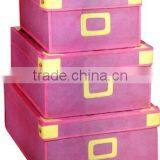 set of 3pcs foldable storage box