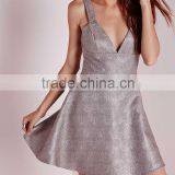 Crepe A-line Spaghetti Strap Sexy Women Evening Dress thumbnail-2