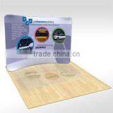 Wave Tube Display 6' Curved Table Top With Graphic 2-sides