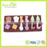 12 cavities Saint Christmas, Tree, Stockings, Snowman Silicone Ice Cube Trays, Chocolate Mold, Cake Mold, Ice Maker