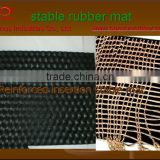clotn insertion reinforced hammer rubber stable mat