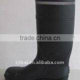Black Safety Boots With Reflective Strip thumbnail-2