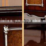 Luxury American Style Wooden Kitchen Cabinet, Kitchen Furniture Side Cabinet, Silver Foil Kitchen Cupboard (BF01-ML020) thumbnail-4