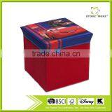 Disney Audited Factory Pixar Cars Ottoman Seat With Storage thumbnail-3