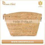 Cork Fabric Cosmetic Bag Wood Cork Plain Makeup Brush Bag thumbnail-1