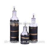 New-designed Glass Oil and Vinegar Bottle With Cork Cap thumbnail-1
