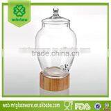 305oz Hand Mede Beverage Dispenser Match the Wood Base thumbnail-1