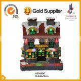Small Inch Led Decoration Resin Christmas Village Houses thumbnail-5