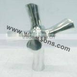 Copper Polished Hammered Vase , Hexagonal Hammered Metal Vase , Metal Flower Vase thumbnail-1