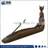 Hand Carved Egypt Queen Incense Burner Holder thumbnail-1