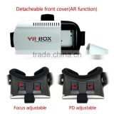 Factory Supply 3D Head Mount VR Box With Heat Dissipation 3rd Generation Virtual Reality Glasses & Bluetooth Control