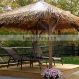 hotsale fluffy yellow synthetic thatch roof made in china