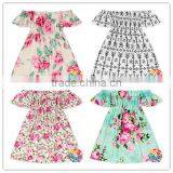 2016 Causal Off Shoulder Dress Fashion Design Plus Size Flower Dresses For Little Girls thumbnail-1