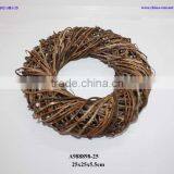 Woven Wicker Wreath thumbnail-1