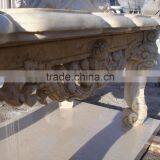 Garden Decor Stone Carving Marble Outdoor Marble Table thumbnail-5