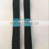 Waterproof Rubber Watchband 18 20 22 24mm Folding Buckle Male Sports Watch Strap thumbnail-3