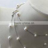 AAA 6-7mm Freshwater Pearl Necklace With White Silver Clasp thumbnail-2