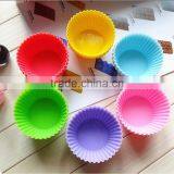 Silicone Round Cake Muffin Chocolate Cupcake Baking Cup Mold thumbnail-4