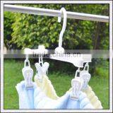 Wholesale Factory Price High Quality Plastic Hanger With 4 Small Lips for Baby Size Scoks Cloth thumbnail-3