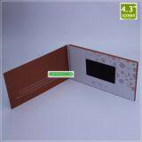 Promotional 4.3 Inch Video Greeting Card Module/Video Brochure/Video Gift Card thumbnail-5