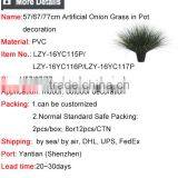 Artificial Potted Grass Synthetic Onion Grass in Pot Fake Onion Grass Pots Plant thumbnail-6