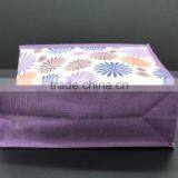 Jute Shopping Bag With Wooden Cane Handle thumbnail-3