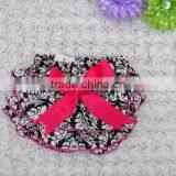 Hot Sale ! Fashionable Baby Boutique Cute Ruffled Panties Satin Bloomer Diaper Cover thumbnail-1