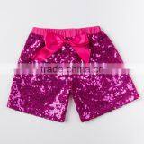 Wholesale Plain Baby Clothing Summer Girls Hot Shorts Elastic Waist Baby Sequin Shorts thumbnail-1
