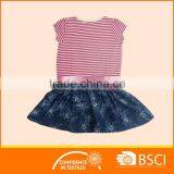 Children Wear Striped Cotton Baby Girl Dress thumbnail-2