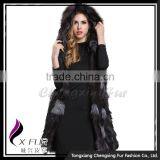CX-G-B-174 Women Autumn Fashion Fox Fur Vest Woman Hoodies thumbnail-4
