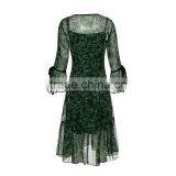 Feeling Girl Dress African Print Designs Pakistani Chiffon Dress thumbnail-6