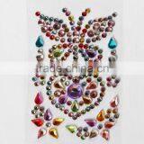 Set Of 4 Heart Star Stick On Self Adhesive Gems Colorful Rhinestones, Scrapbooking DIY Craft Acrylic Crystals thumbnail-6