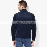 Fashion Denim Import Jacket With Zipper and Pocket Wholesale Dark Blue thumbnail-3