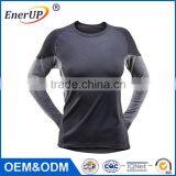 Fashion Apparel Woman 100% Merino Wool Antibacterial Long Sleeve T-shirt Thermal Cloth thumbnail-5