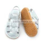 Children Shoes Silver Leather Handmade Squeaky Shoes thumbnail-3